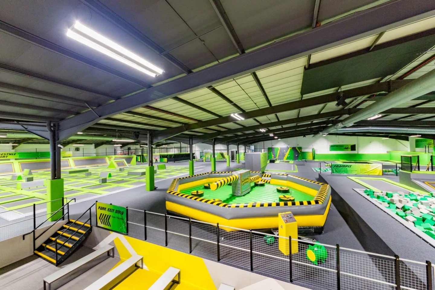 orbital trampoline park inside