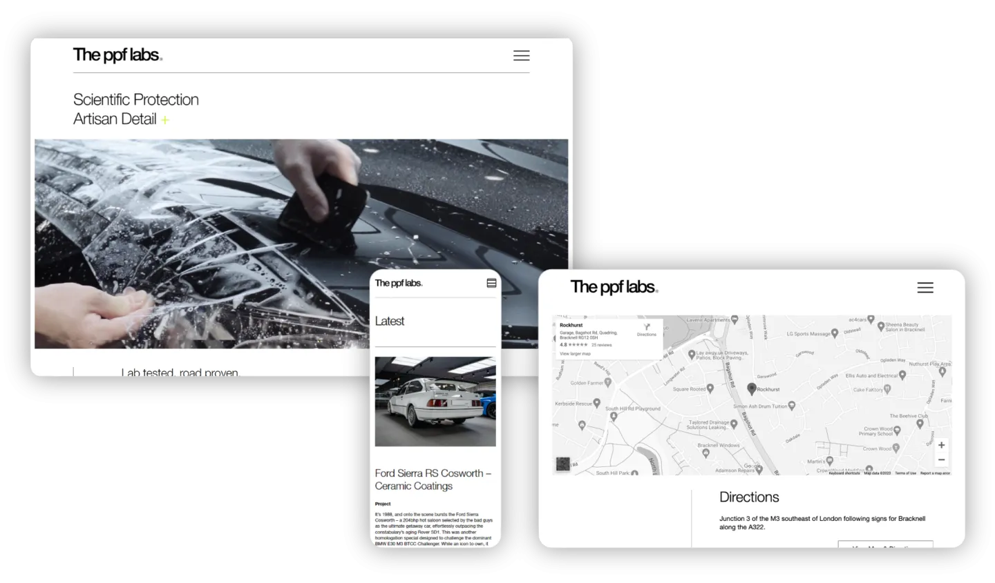 Precision, Artisan-designed Website for Automotive Protection