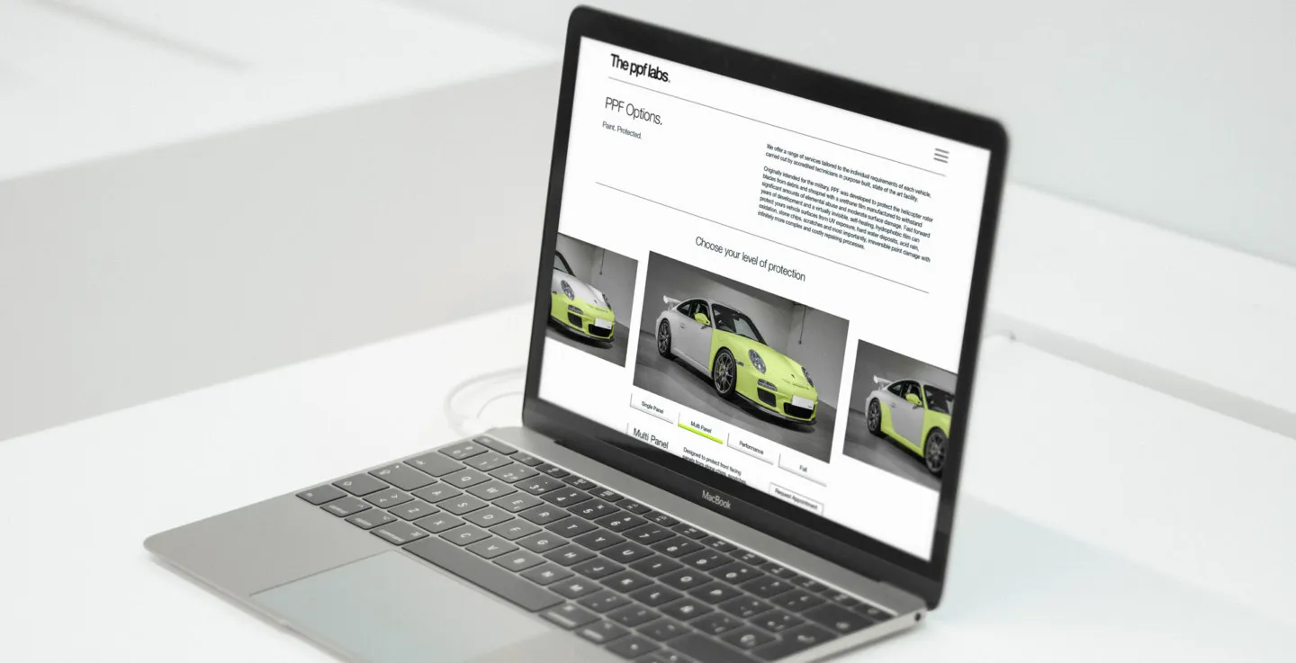 Precision, Artisan-designed Website for Automotive Protection